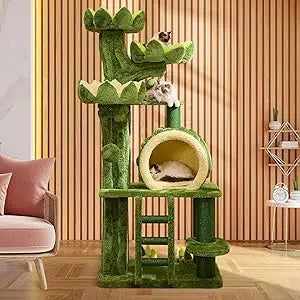 MKDK Luxury Cat Tree Indoor Multi Level Scratcher Tower