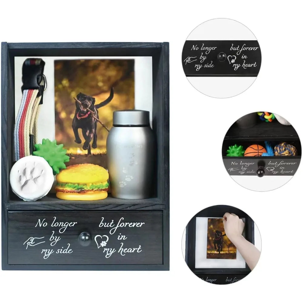 Dog Memorial Shadow Box Keepsake For Loss Remembrance And Sympathy Gift For Pet Owners