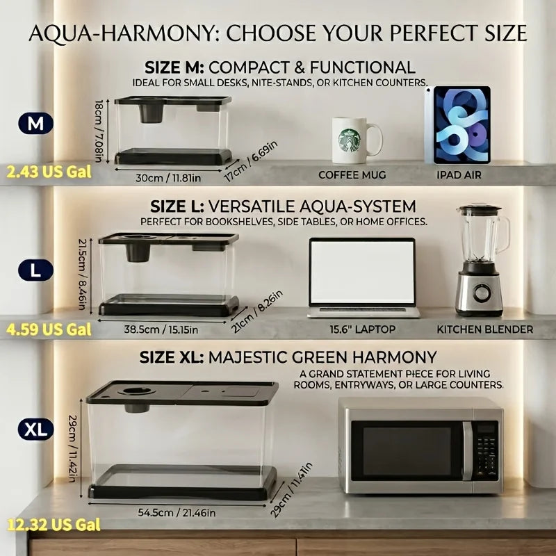 Heavy Duty Large Aquarium Tank With Lid Spill Proof Design