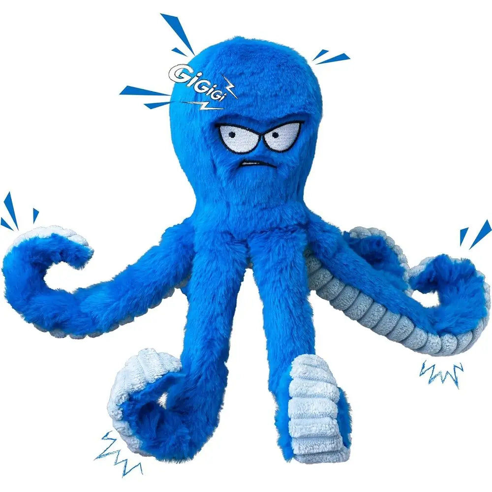Tough Dog Toys Stuffed Interactive Squeaky Tug of War Toy