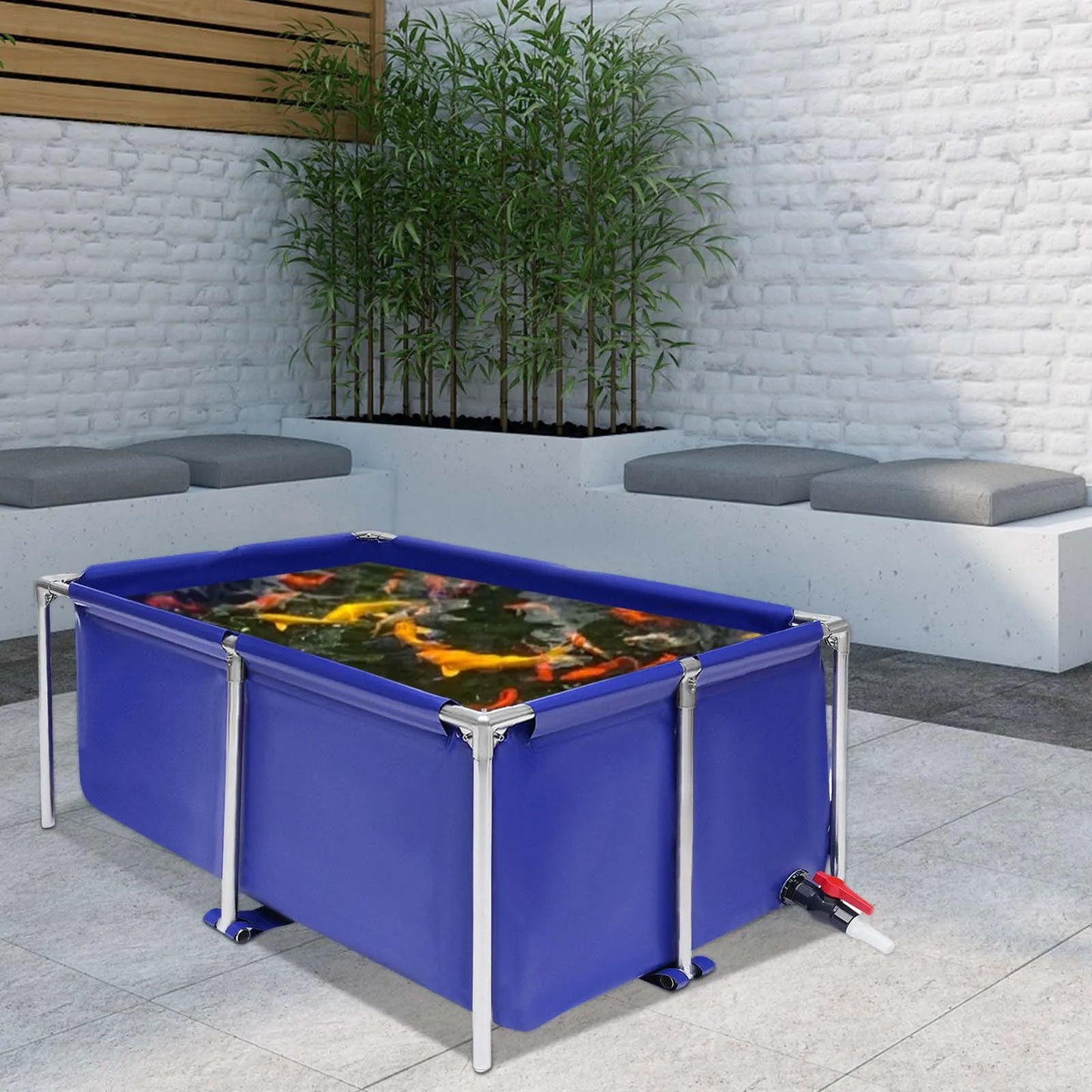 Canvas Aquarium Water Tank for Koi and Ponds Portable