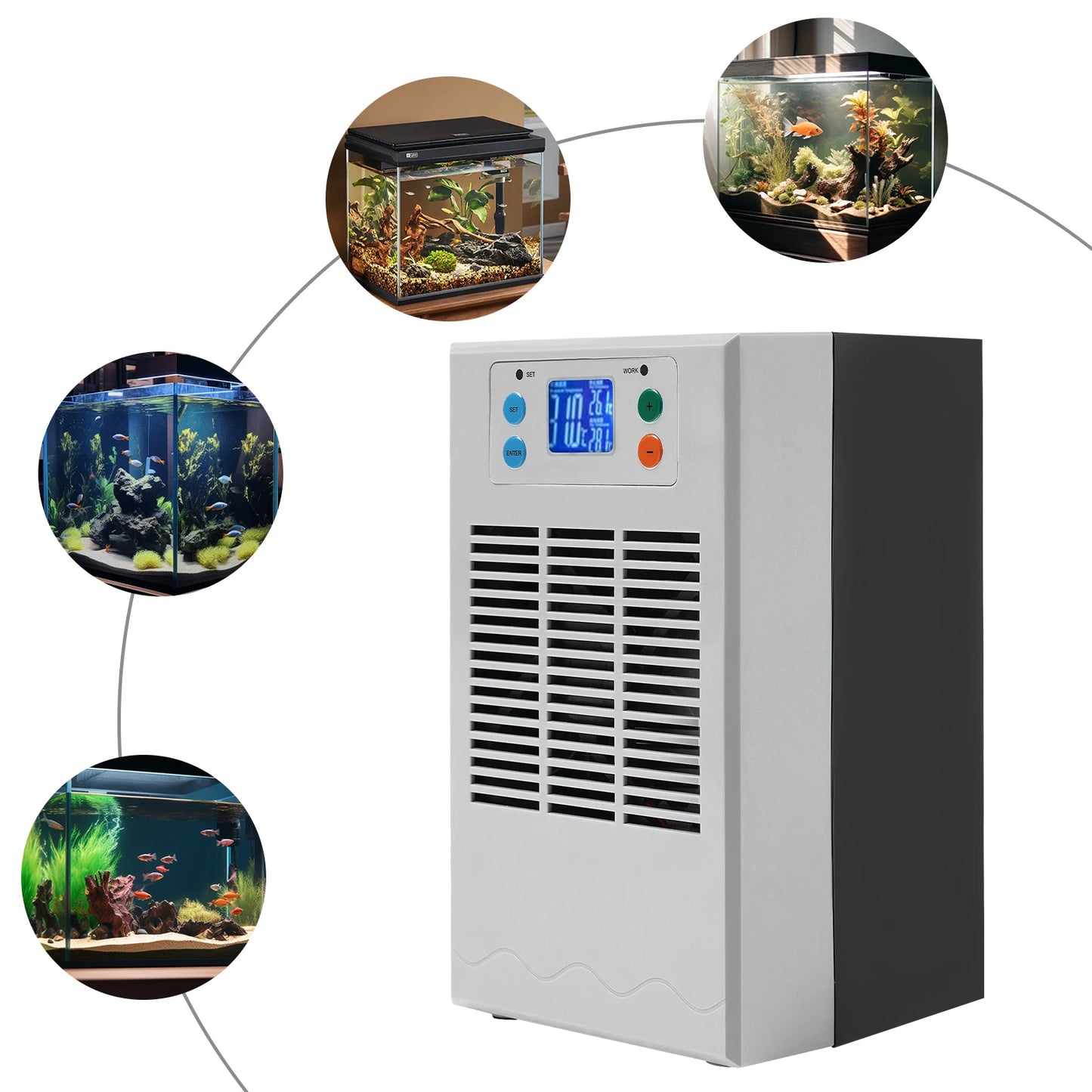 Hign-concerned 100W Fish Tank Cooling Heating Machine 12V