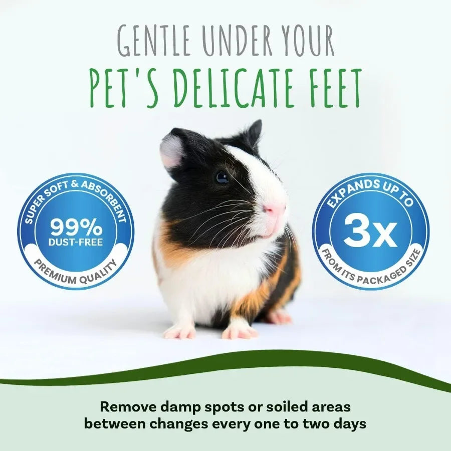 Hign-concerned Odor-Absorbing Premium Natural Paper Bedding for Small Pets Rabbits