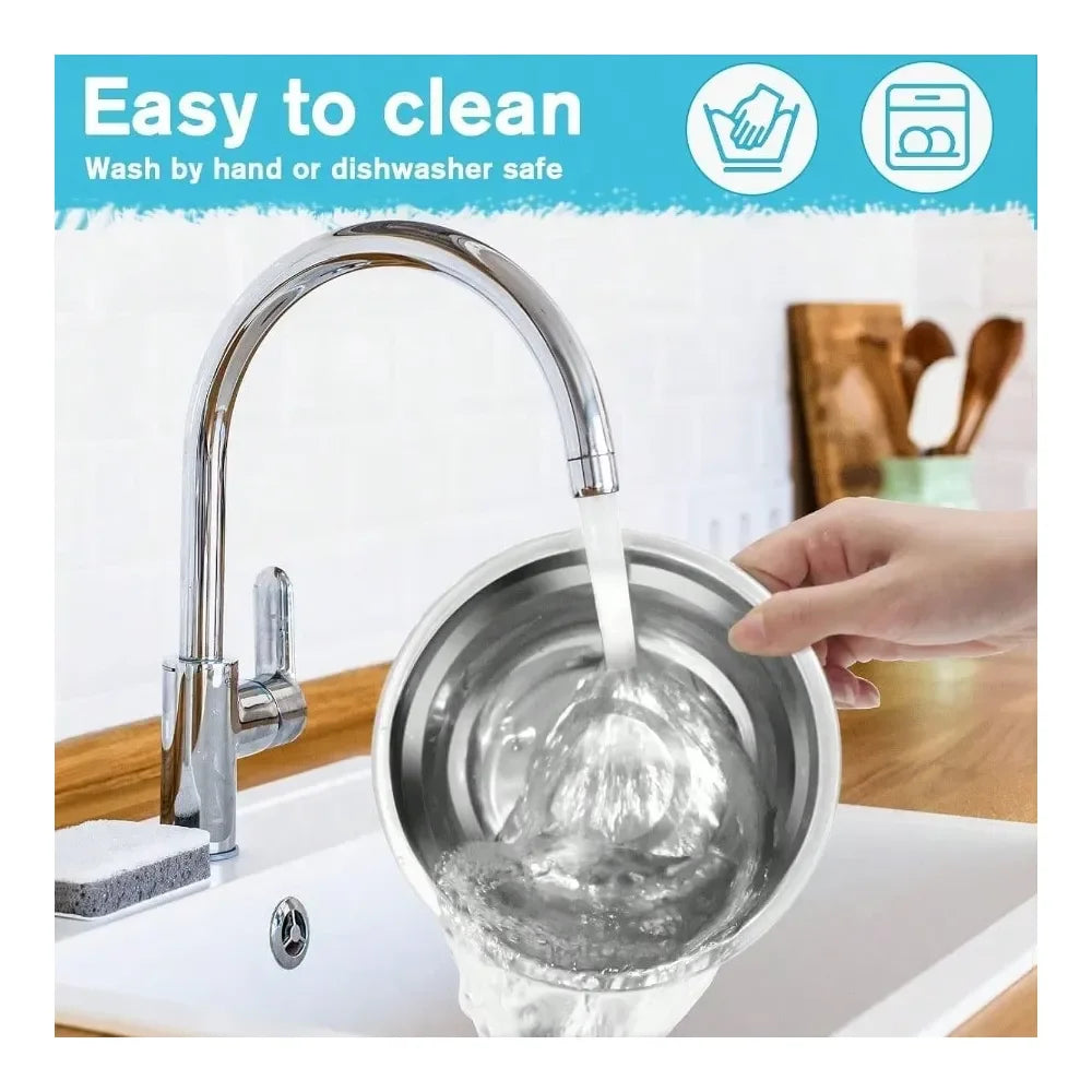 Double Dog Water And Food Bowl Stainless Steel Non Slip