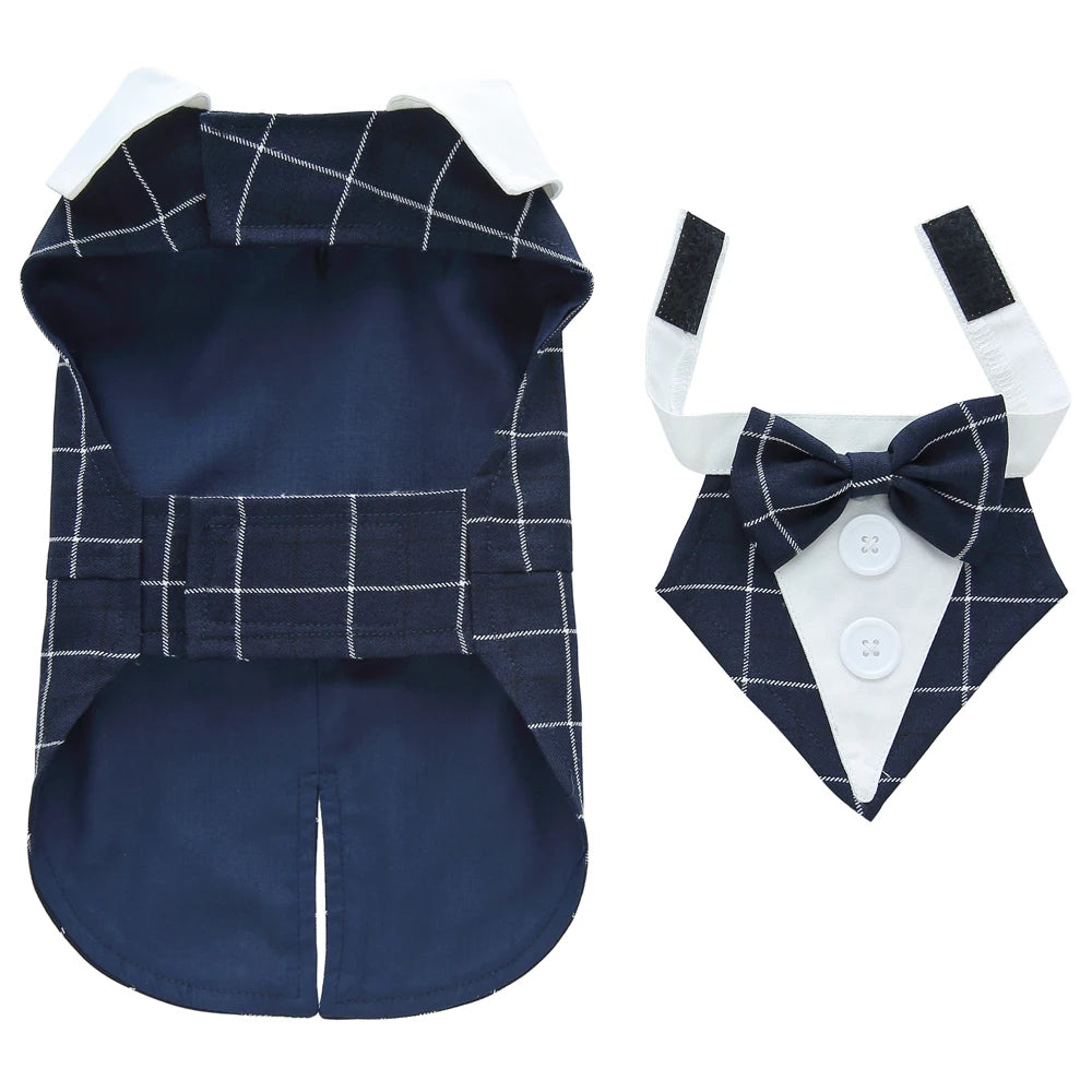 NONECN Christmas Dog Costume Wedding Tuxedo for Pets