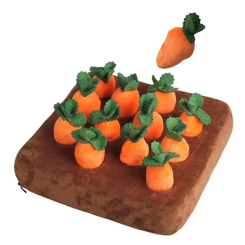 Innovative Snuffle Mat Dog Toys For Interactive Plush Carrot And Radish