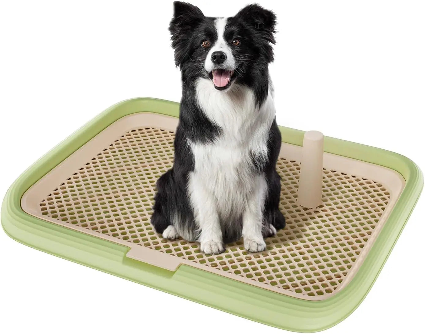 Hign-concerned Dog Potty Tray With Mesh Floor Pad Holder
