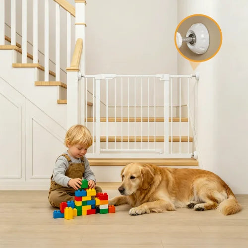 Walk Through Baby Gate With Cat Door For Stairs Safety