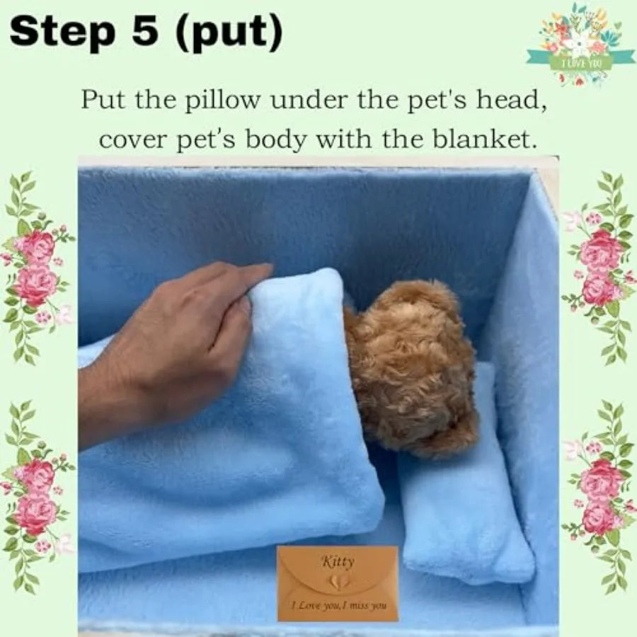 Wooden Handmade Pet Casket For Dogs And Cats Memorial
