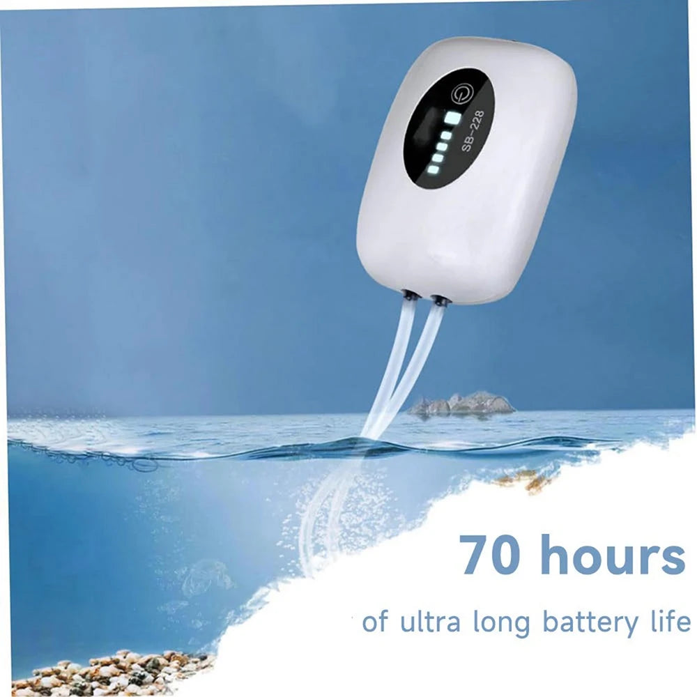 High Concerned Aquarium Oxygen Air Pump USB Charging Ultra Silent