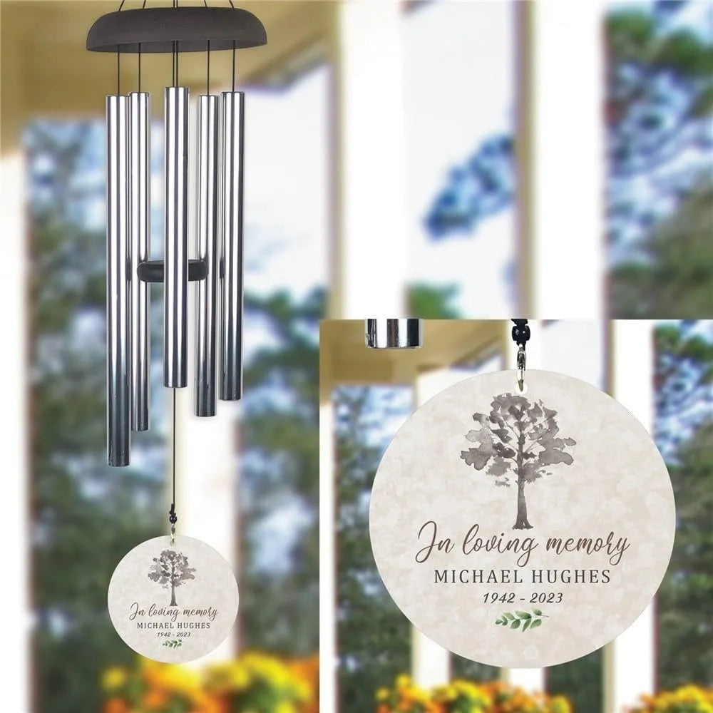 Custom Pet Memorial Wind Chime Personalized Farewell Gift