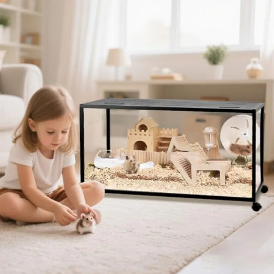 Guangdong 360 Viewing Metal Hamster Cage With Top Access And Easy Assembly For Small Pets