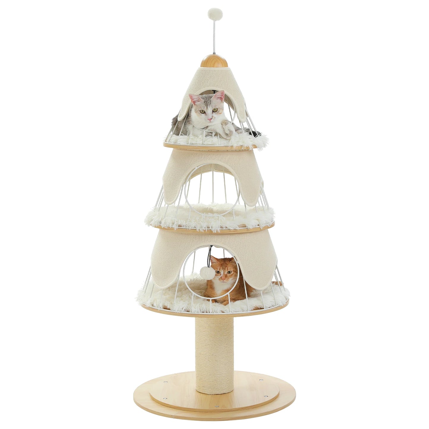 PAWZ Road Christmas Cat Tree Modern Tower With Scratch Post