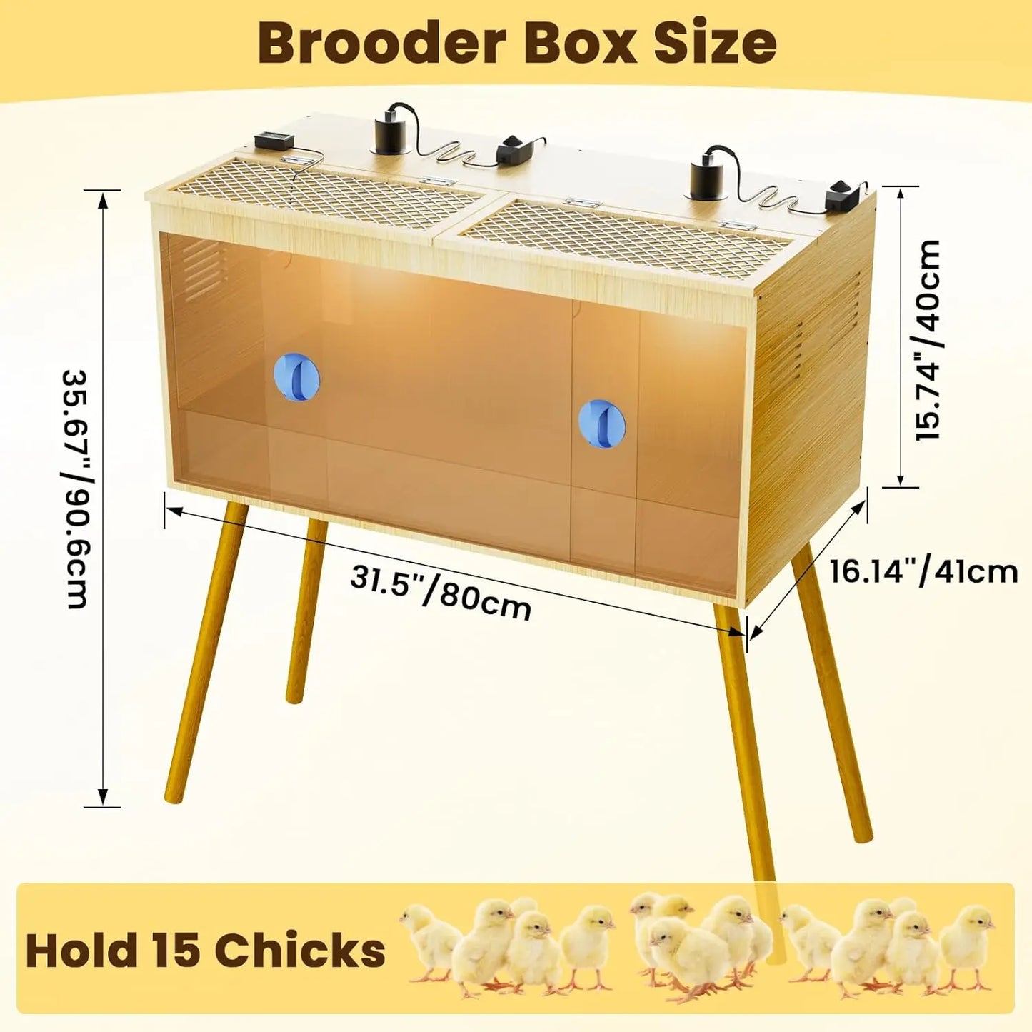 Brooder Box For Chicks Wooden Brooder Kit With Legs
