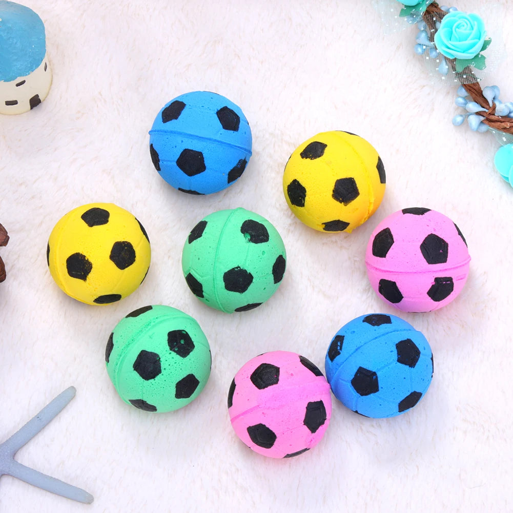 MOJOYCE 12Pcs Pet Interactive Foam Balls For Dogs And Cats