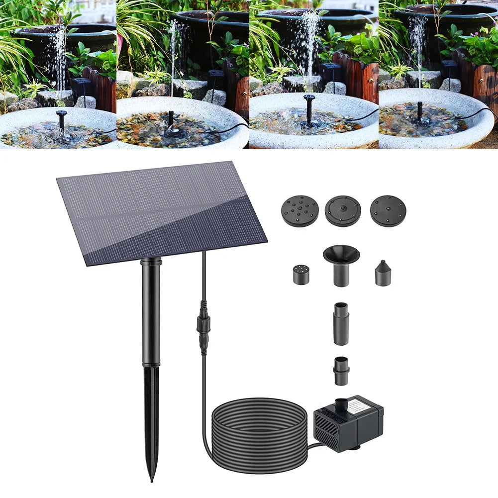 Shunmaii Solar Water Pump Kit For Garden Fountain 180 LPH