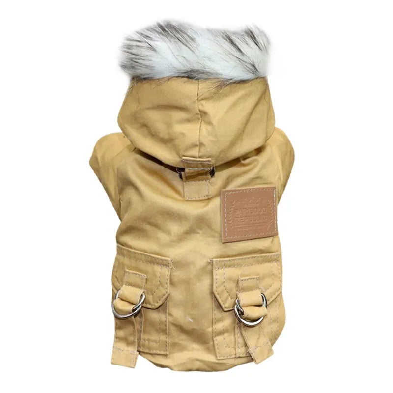 NONECN Winter Dog Coat Jacket Thick Warm Outerwear