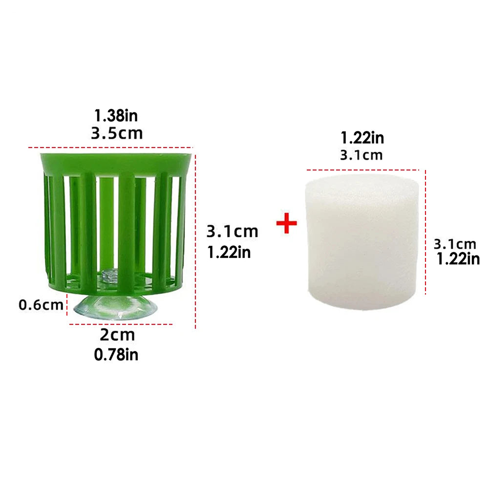 APWIKOGERH Aquarium Plant Fixing Pots Anti Floating Kit