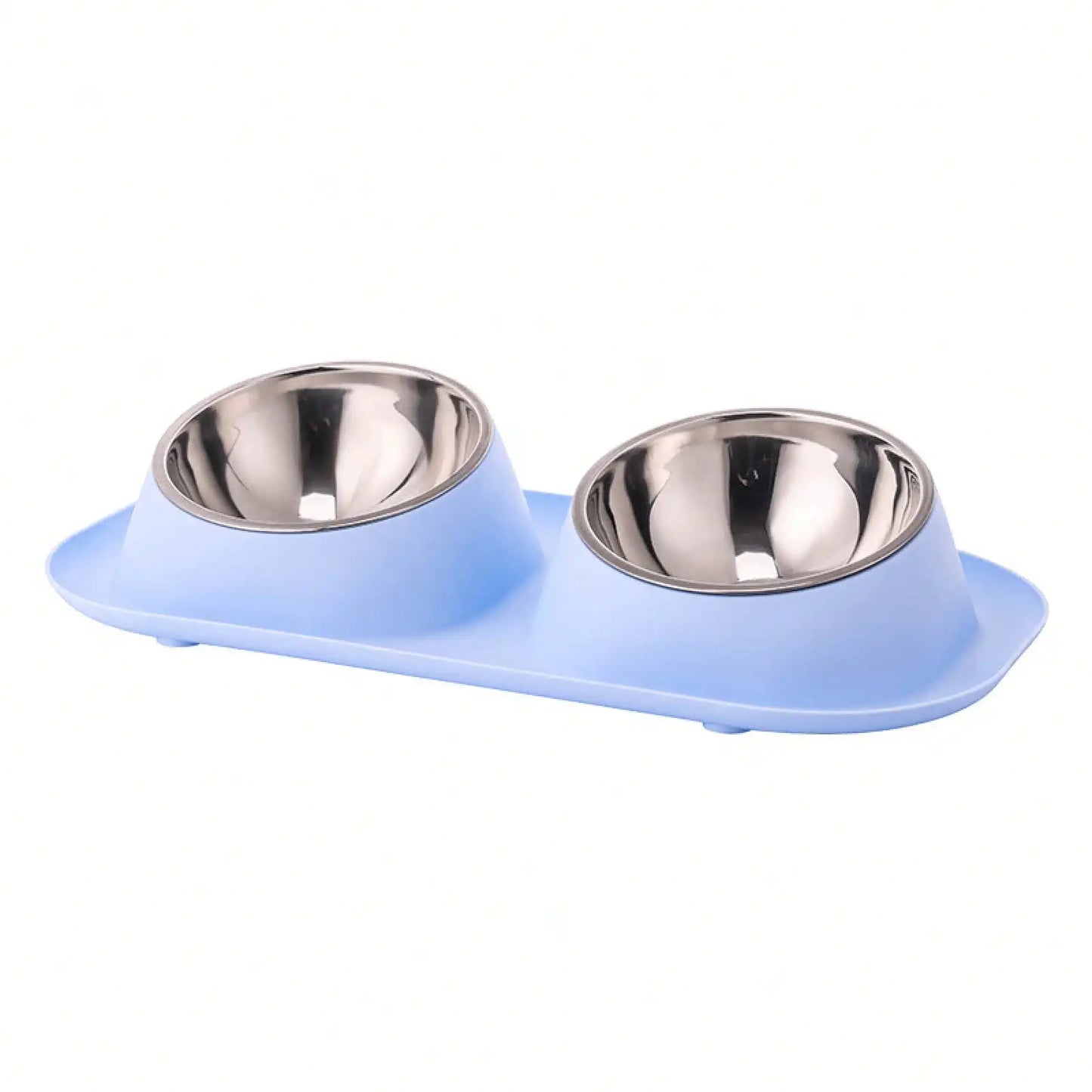 Double Pet Bowls With Non Slip Base Ceramic Food Water