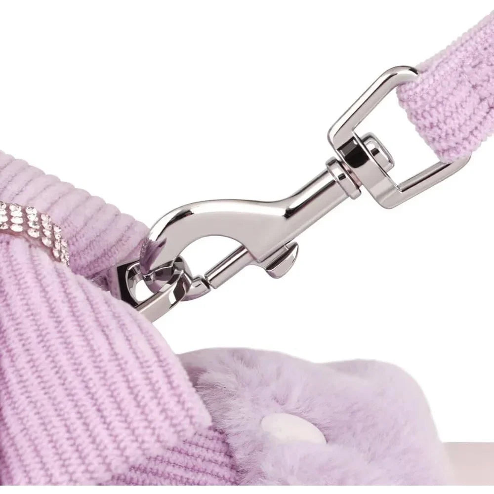 XMSJ Cute Dog Vest Harness Leash Set With Bow Tie