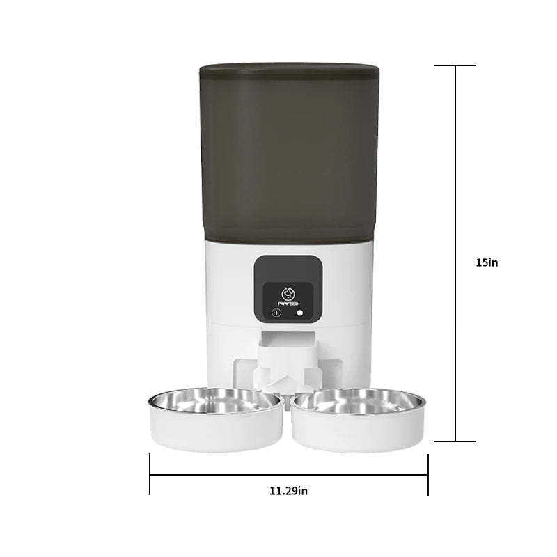 PAPIFEED Smart Double Bowl Automatic Pet Feeder With WiFi Timer