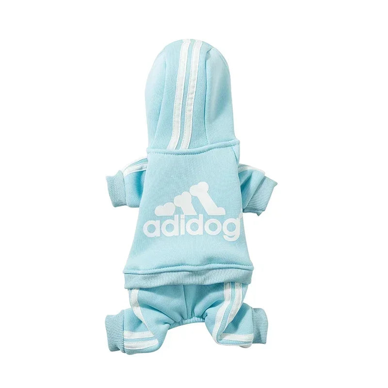 Adidog Dog Jumpsuit Warm Puppy Clothing Hoodie Sweatshirt All Season