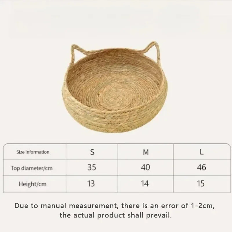 LEWENCN Four Seasons Cotton Cat Nest Bed With Removable Pad