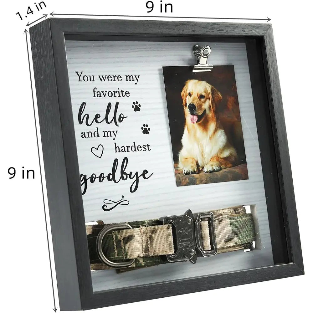 Dustpr Pet Memorial Frame For Dogs And Cats With Dust Proof Cover