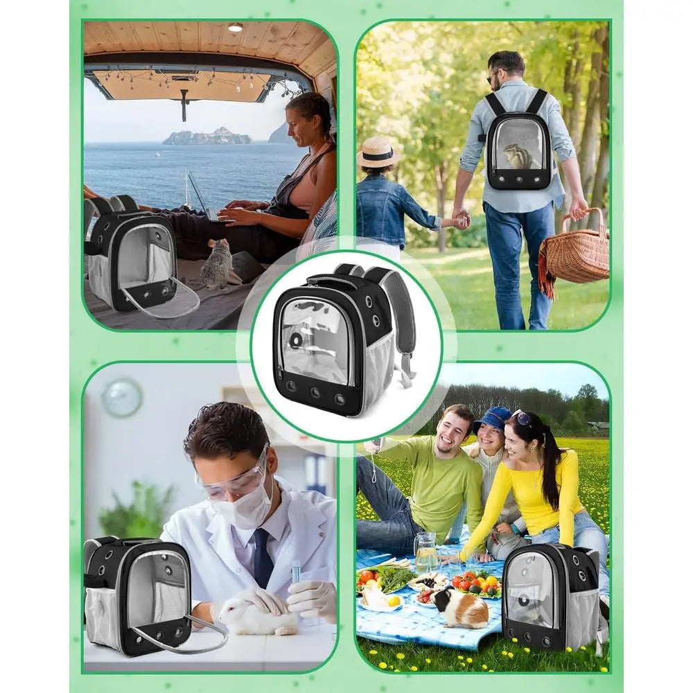 HighConcerned Guinea Pig Carrier Backpack For Small Pets