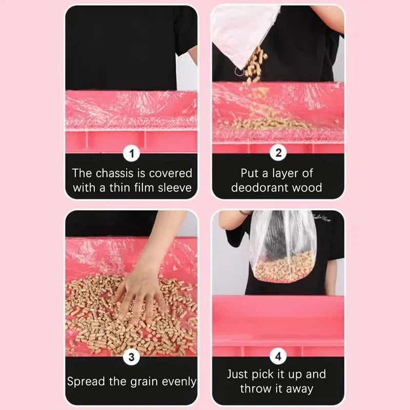 Hign-concerned Disposable Pet Tray Liner Film For Rabbit Litter Mat