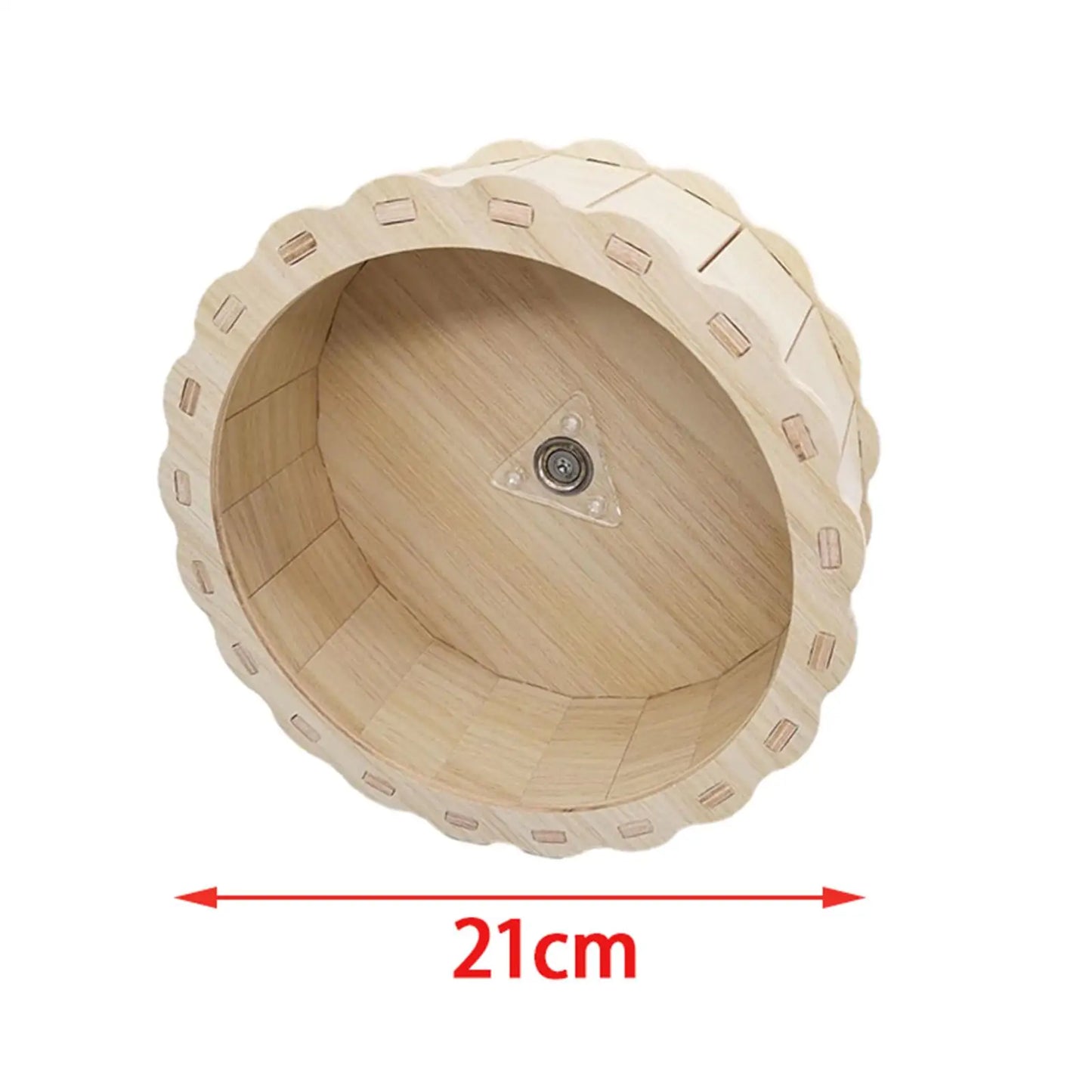 Wooden Hamster Running Wheel Exercise Toy for Small Pets