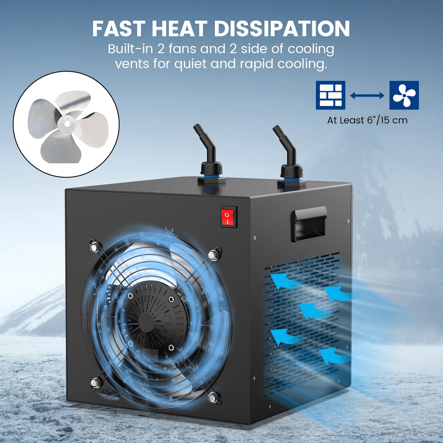 AL500L Aquarium Chiller 1/2 HP For Fish Tanks Temperature Control