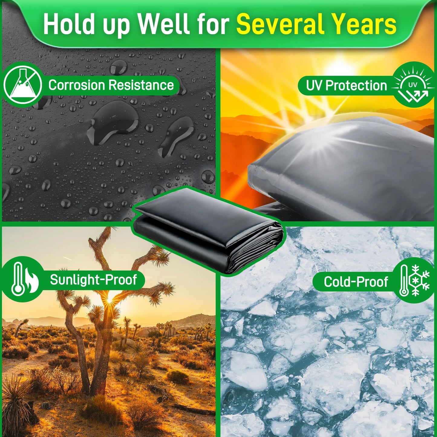 Hign-concerned HDPE Pond Liner for Water Gardens and Ponds