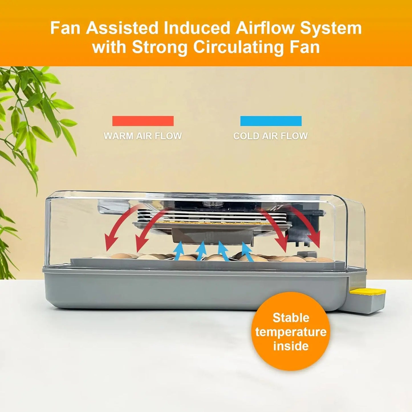 48 Egg Incubator With Auto Temp Humidity Control