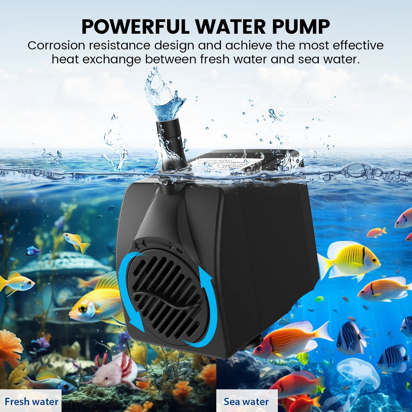 AL500L Aquarium Chiller 1/2 HP For Fish Tanks Temperature Control