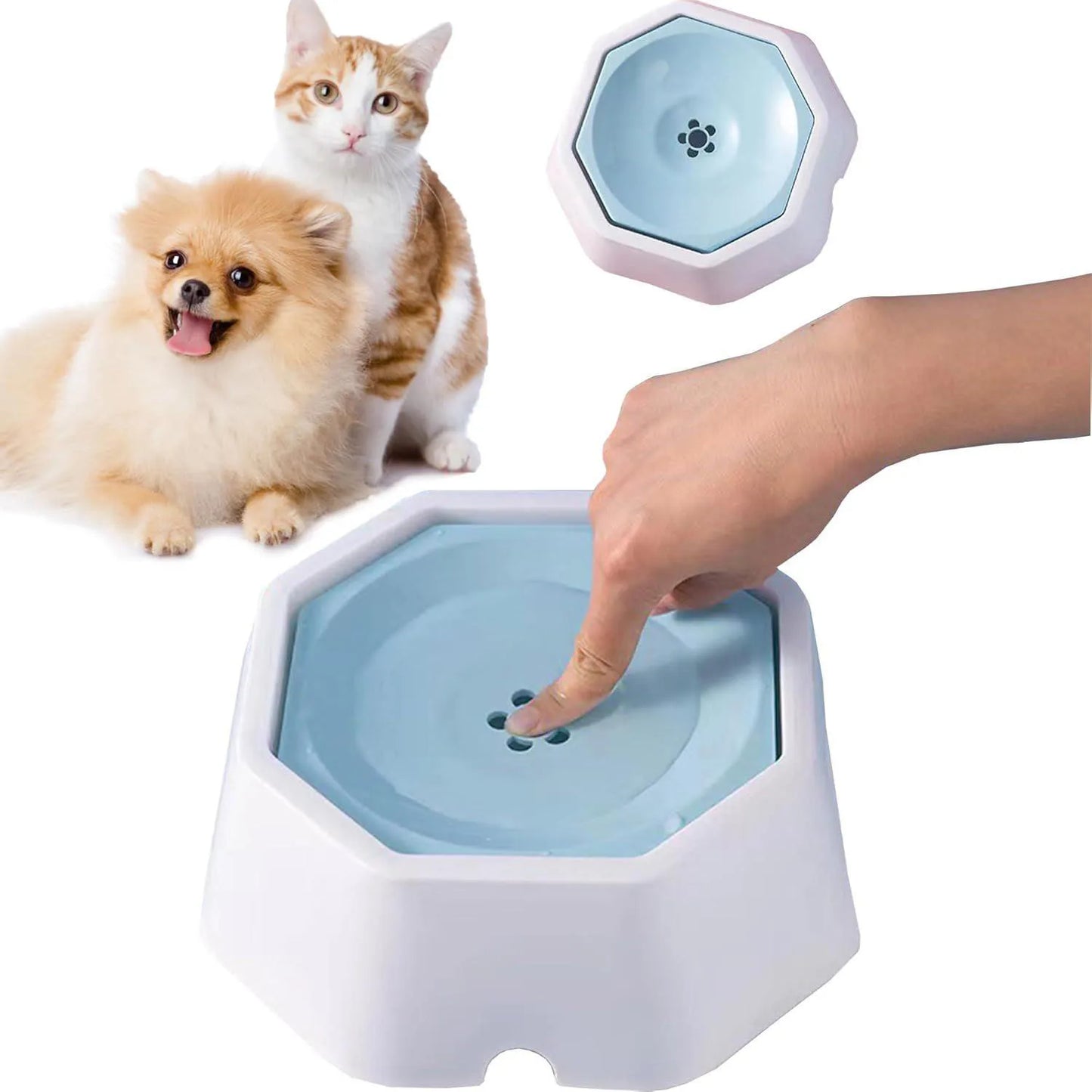 Floating Pet Water Bowl No Spill for Car Travel Convenience