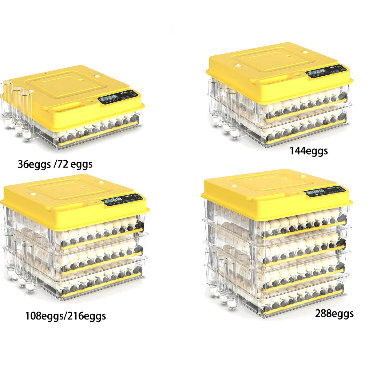 36-216 Egg Incubator For Hatching Chicken Duck Goose Eggs Automatic