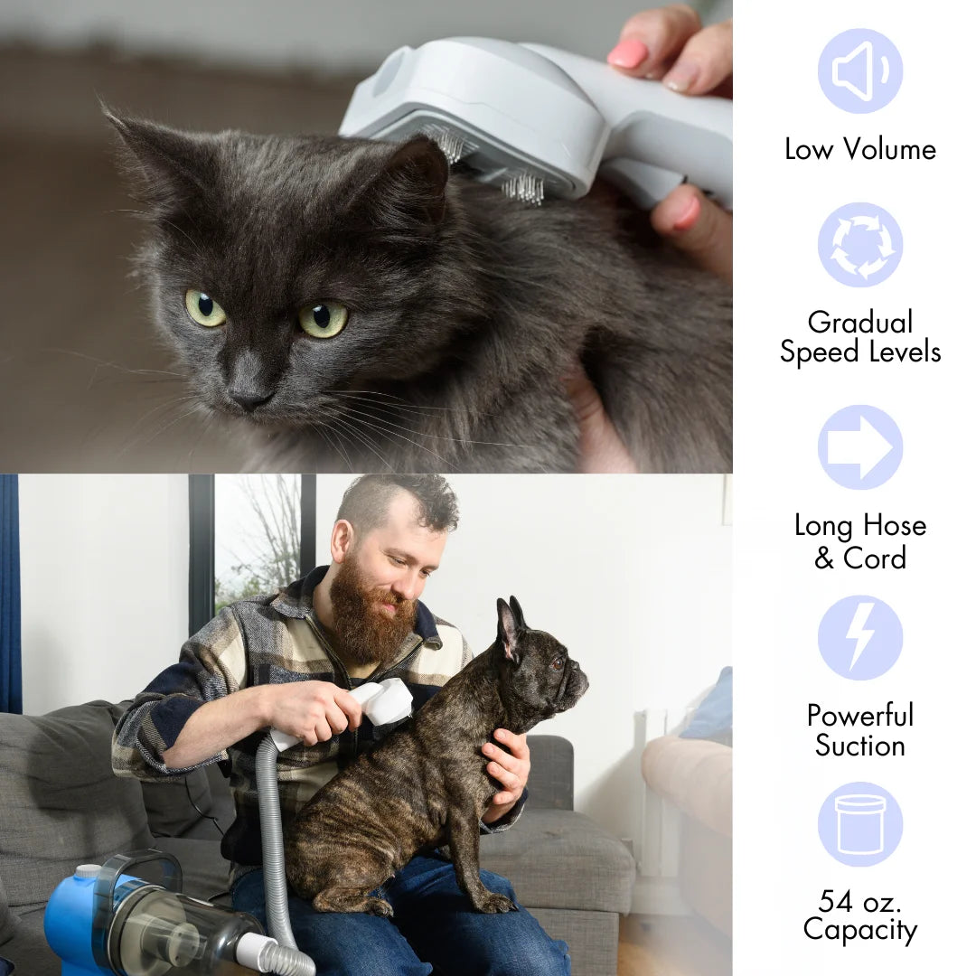 Grooming Kit For Dogs And Cats With Vacuum Low Noise