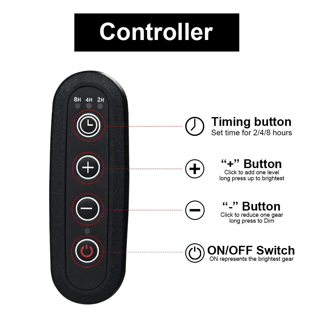 Reptile Heat Lamp Bulb Clip On Dimmable UVA UVB Turtle