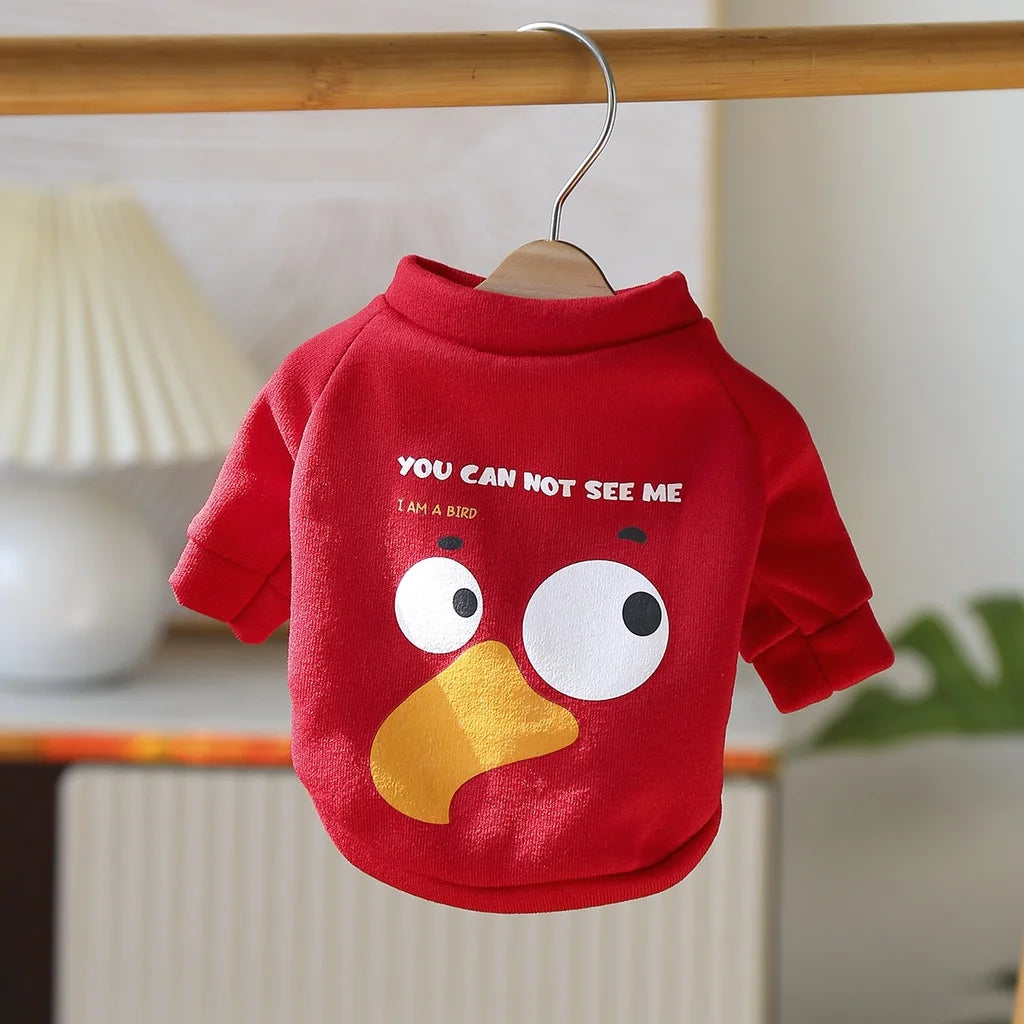 Cartoon Pet Sweater For Dogs And Cats Polyester Pullover