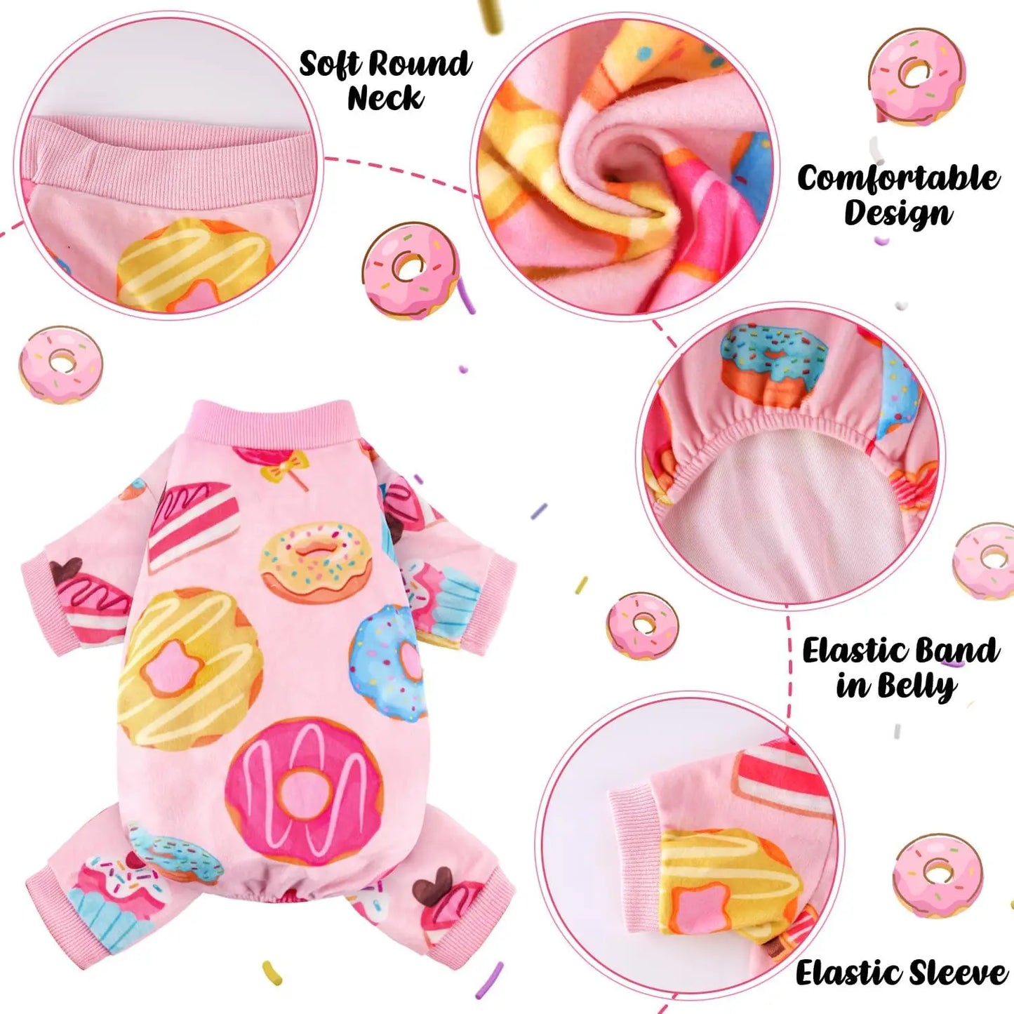 4 Pack Dog Pajamas Recovery Suit For Small Medium Dogs