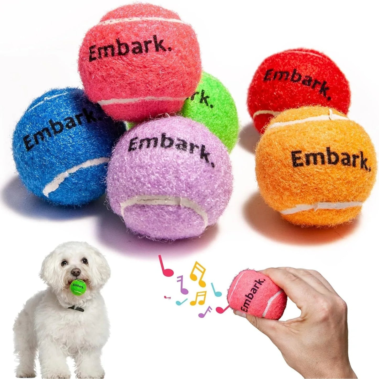 Squeaky Mini Tennis Balls for Small Dogs Training Pack