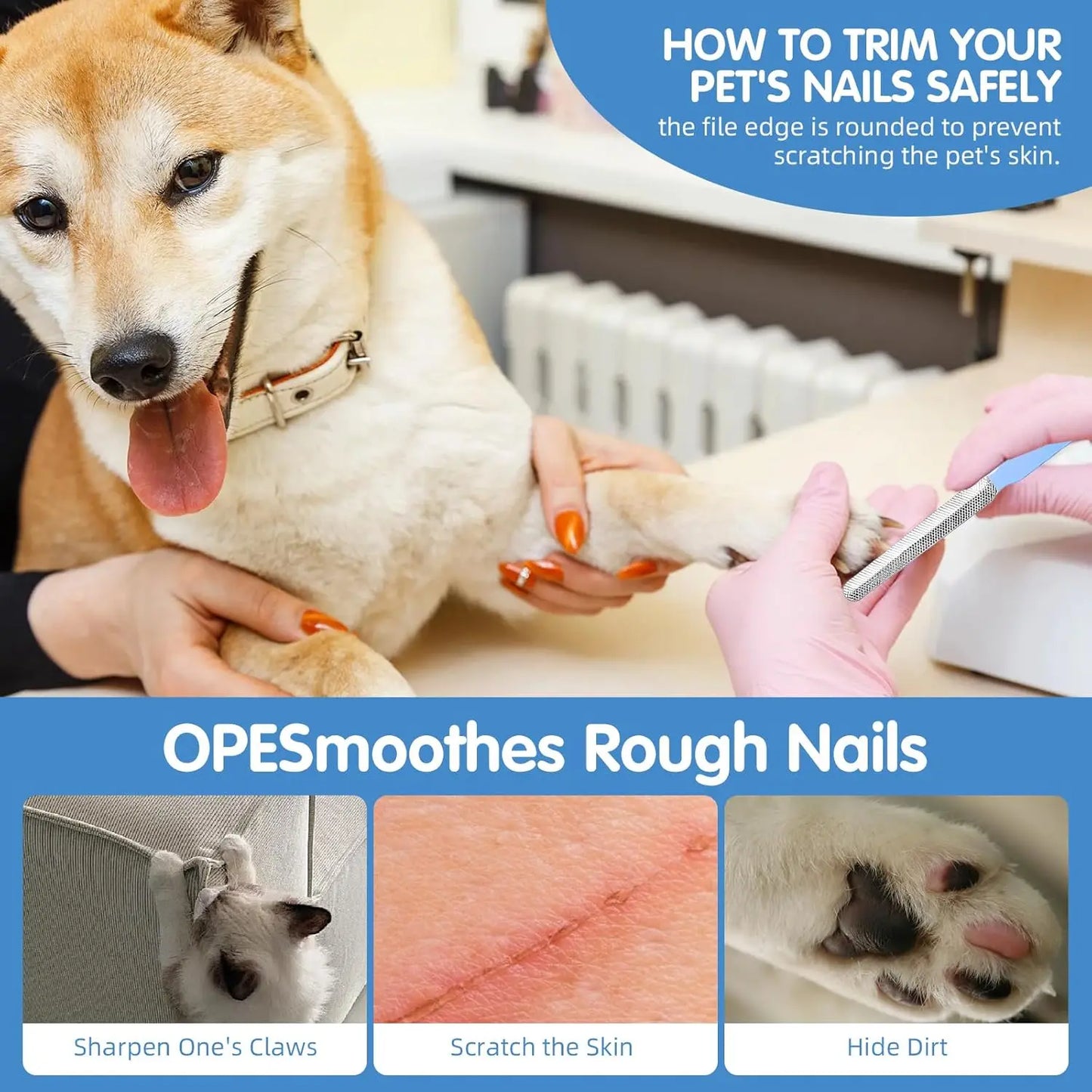 Pet Grooming Kit With Self Cleaning Slicker Brush And Nail Clipper
