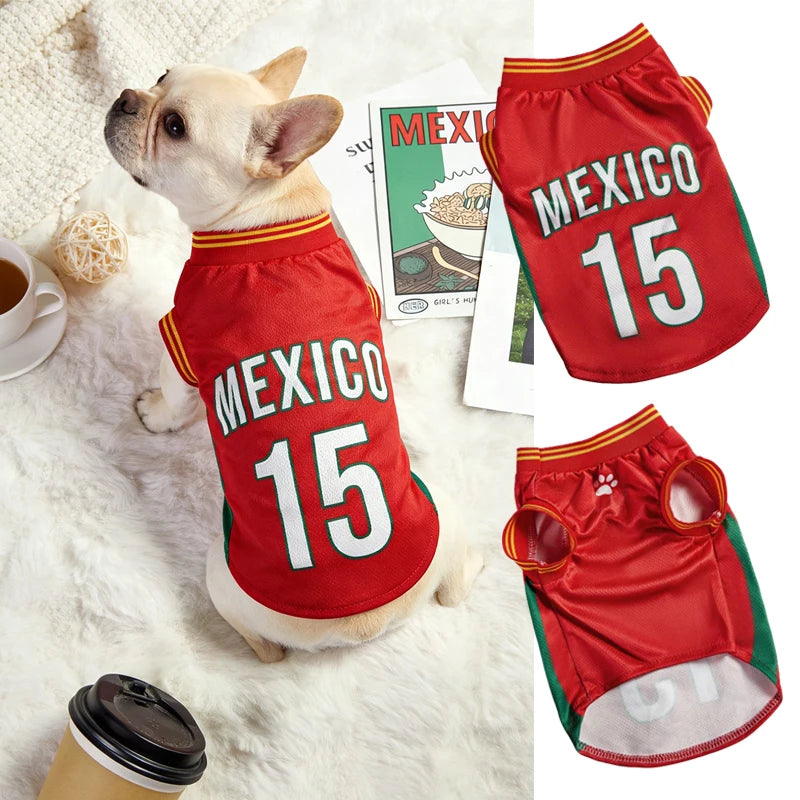 Mesh Breathable Schnauzer Dog Jersey Shirt Summer Wear