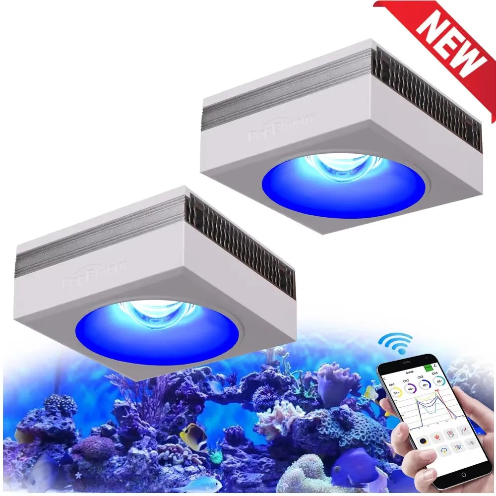PopBloom RL90 WiFi Aquarium Light Full Spectrum Reef