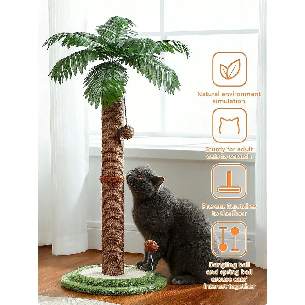XMSJ Cactus Cat Tree For Indoor Cats With Scratching Post