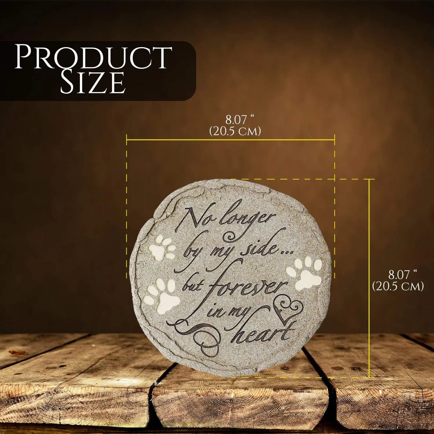 Beautiful Memories Pet Memorial Stone For Cats And Dogs Waterproof