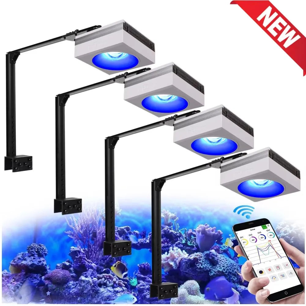 PopBloom RL90 WiFi Aquarium Light Full Spectrum Reef