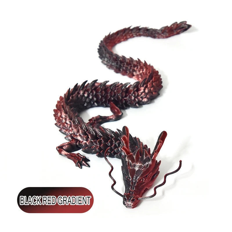 3D Printed Dragon Figurine Ornament For Plants Rockery Aquarium
