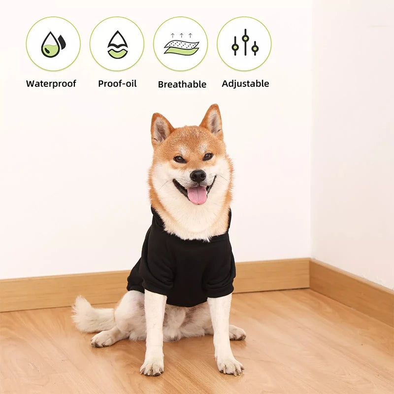 Winter Hooded Dog Sweatshirt For Small To Large Dogs